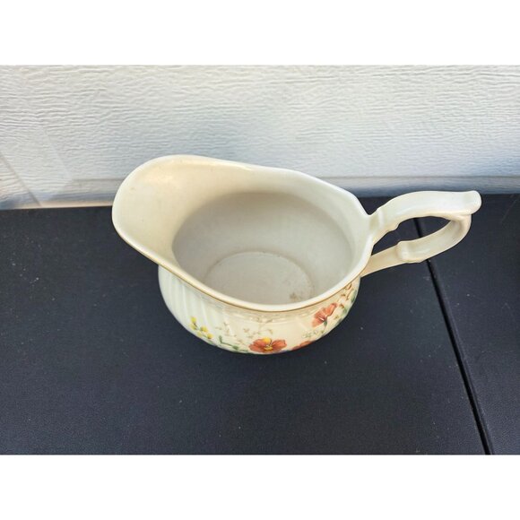 Mikasa Fine Ivory Margaux Creamer Pitcher Japan Floral Design Ceramic - Picture 2 of 3